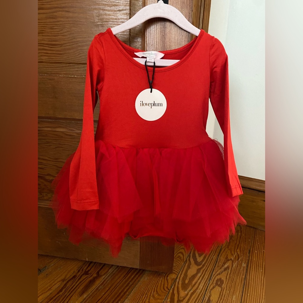 Iloveplum B.F.F. TUTU DRESS Red NWT!
